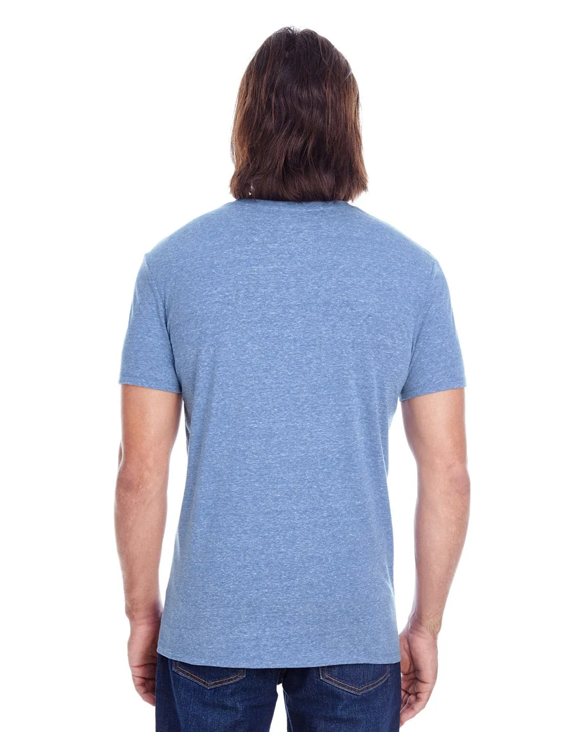 102A-Threadfast Apparel-NAVY TRIBLEND