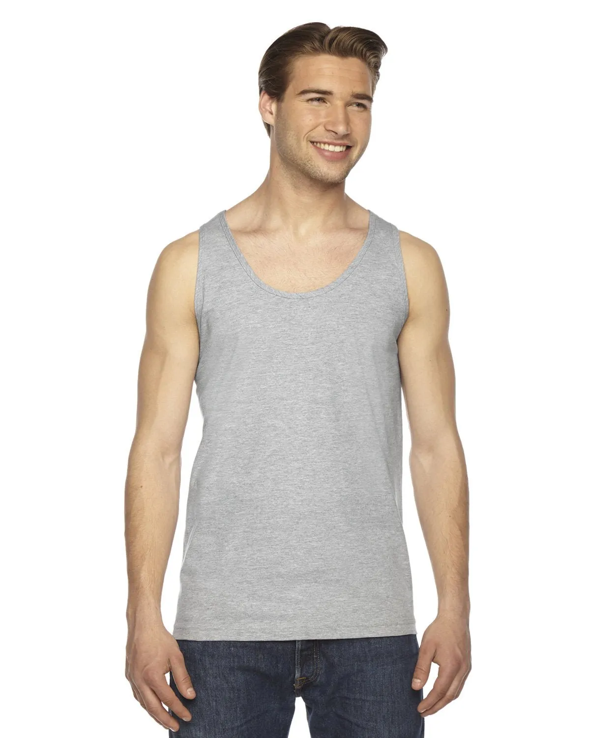 2408-American Apparel-HEATHER GREY