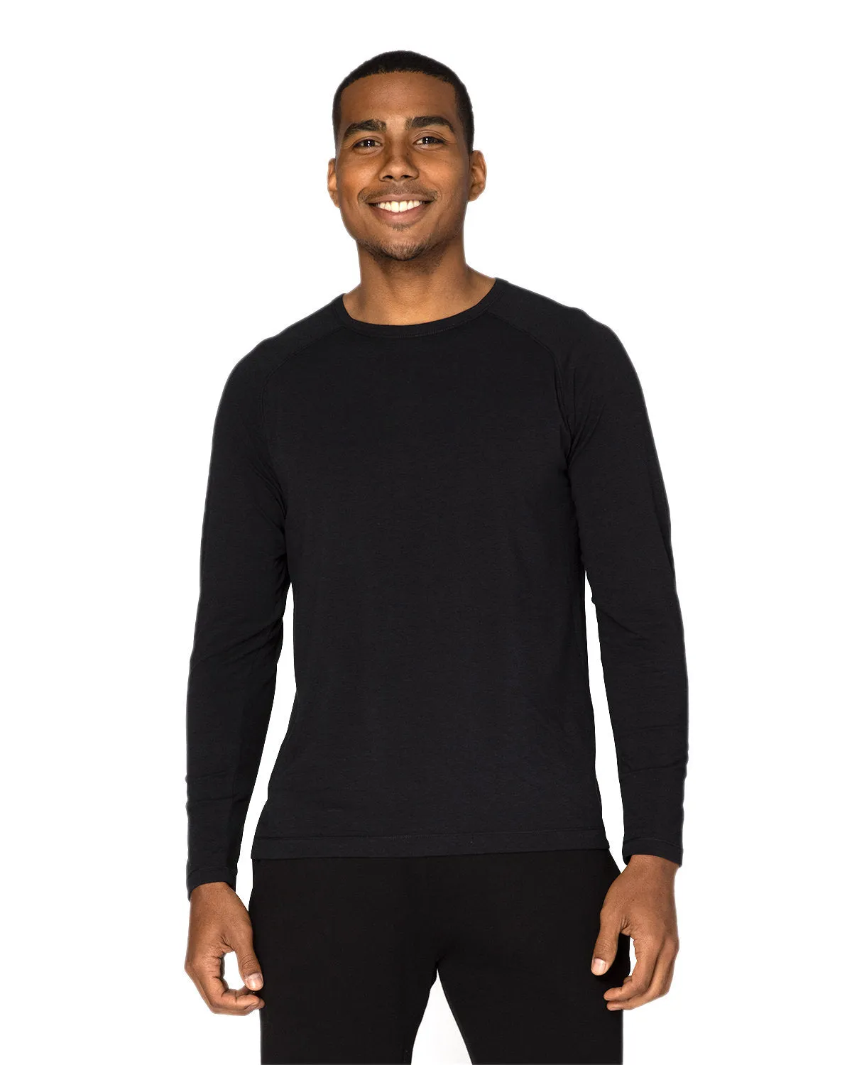 382LS-Threadfast Apparel-BLACK