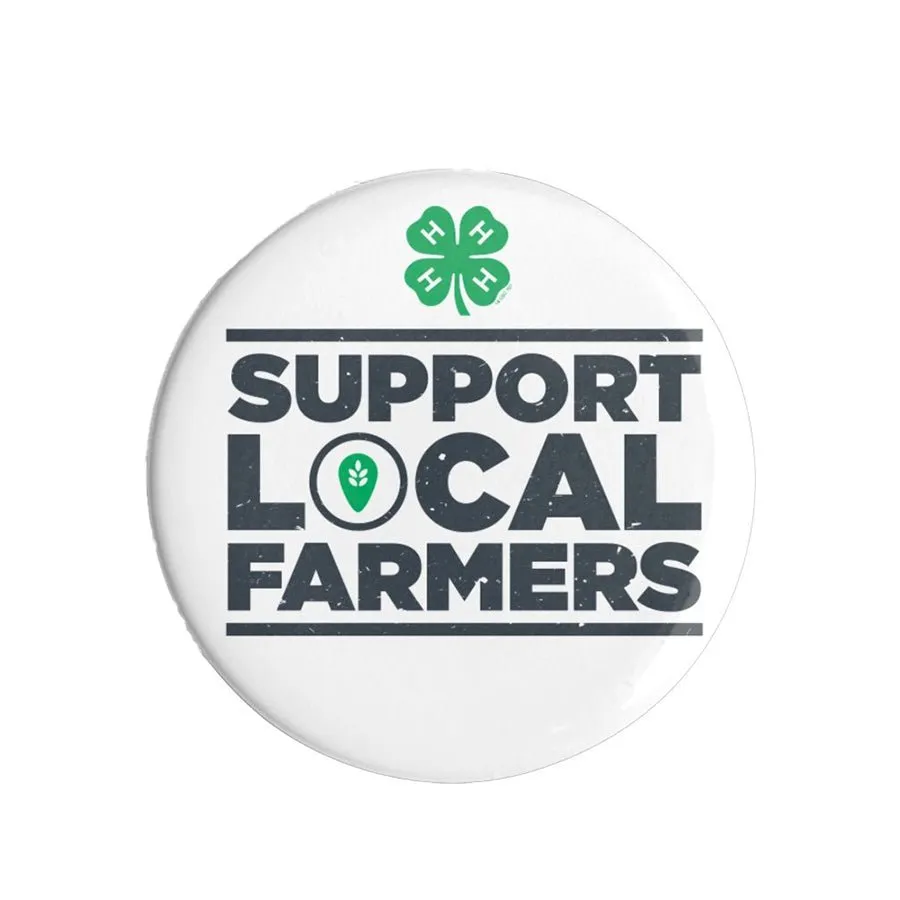 4-H Support Local Farmer's Large Button