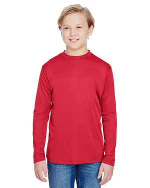 A4 NB3165 Youth Long Sleeve Cooling Performance Crew Shirt