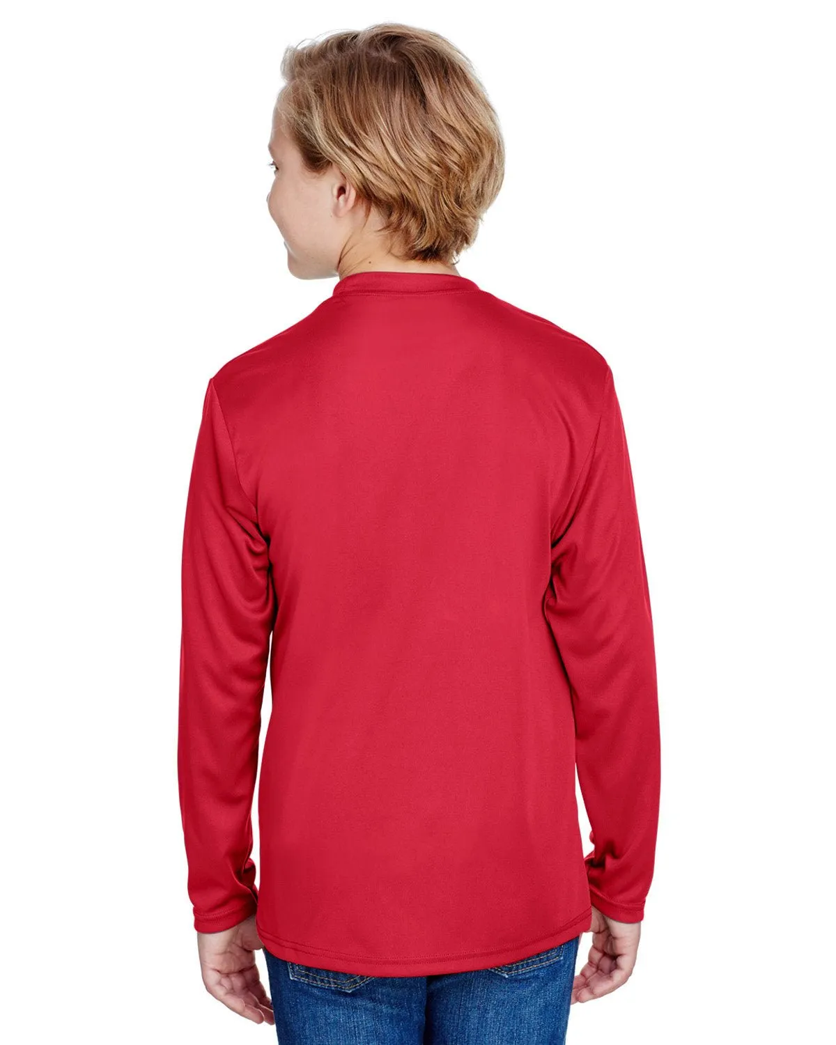 A4 NB3165 Youth Long Sleeve Cooling Performance Crew Shirt