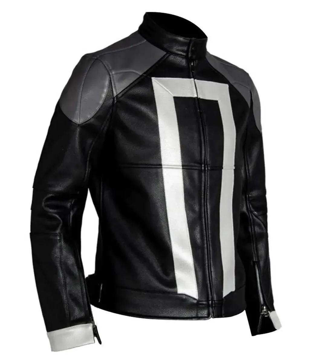 Agents of Shield Robbie Reyes Style Leather Jacket by TJS