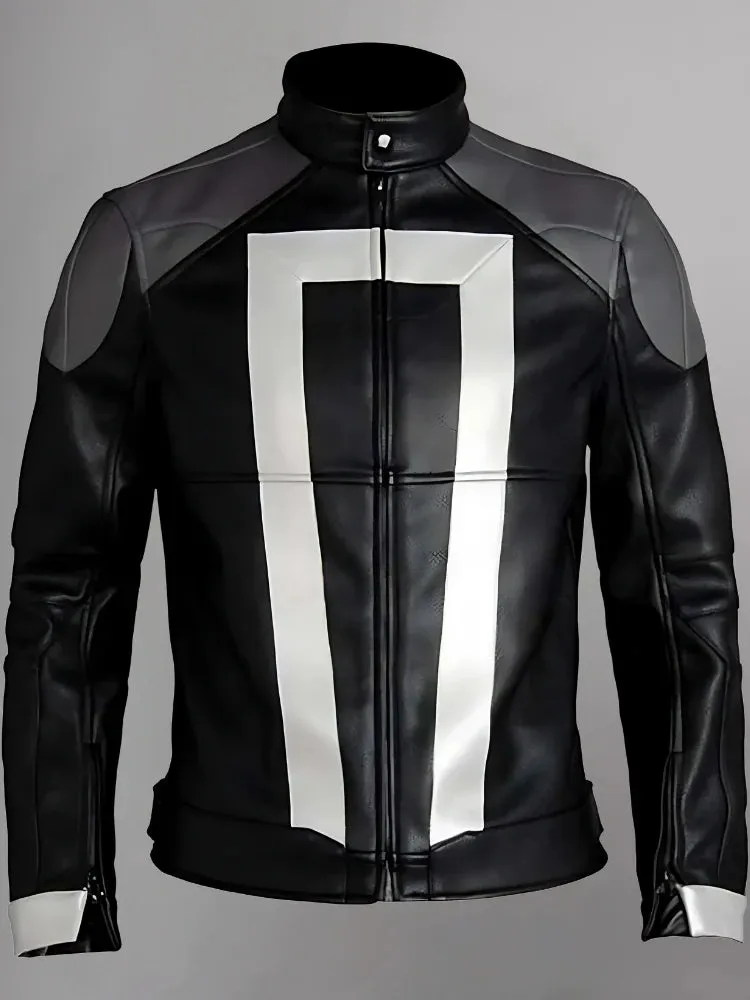 Agents of Shield Robbie Reyes Style Leather Jacket by TJS