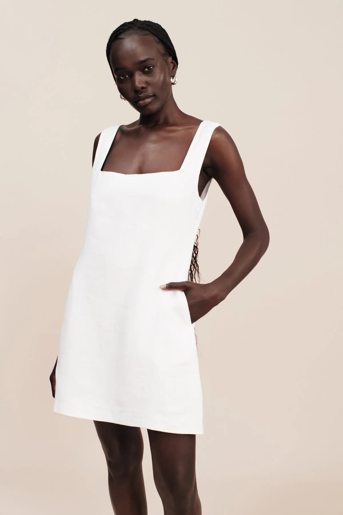 ALICE MINI DRESS - IVORY