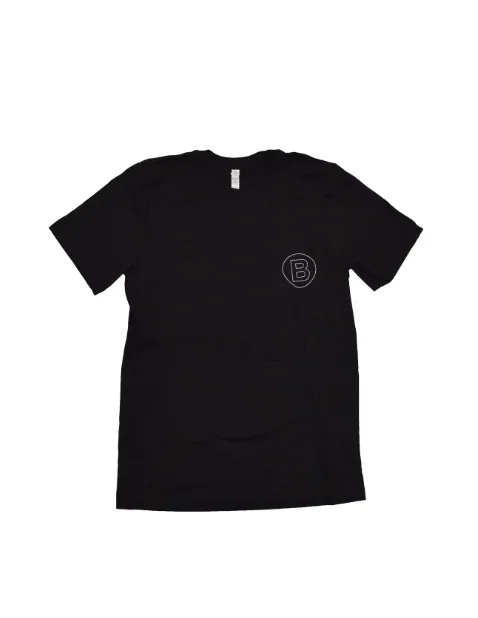 B Street Pocket Tee-Shirt- Black with Retro Logo- LIMITED QUANTITY & SIZING