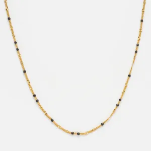 Black Enamel Chain Necklace