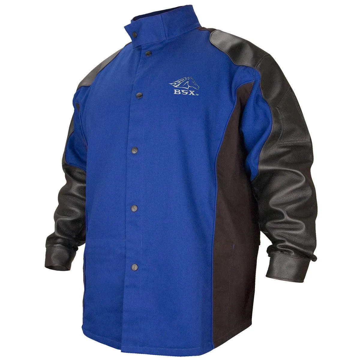 Black Stallion Hybrid FR and Grain Pigskin Welding Jacket - BXRB9C/PS