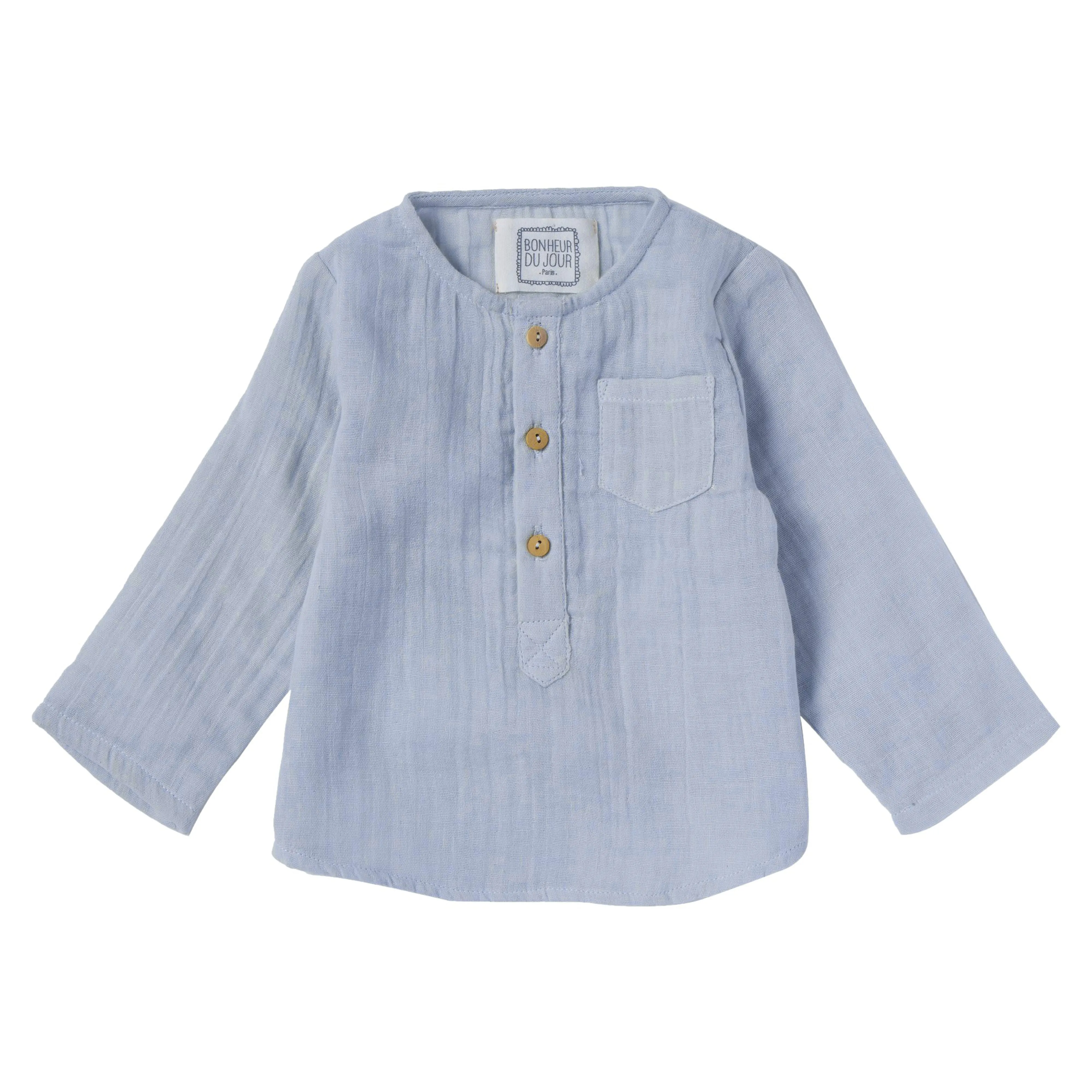 Bonheur du Jour Paris Baby Boy Boys Shirt Blue Provence