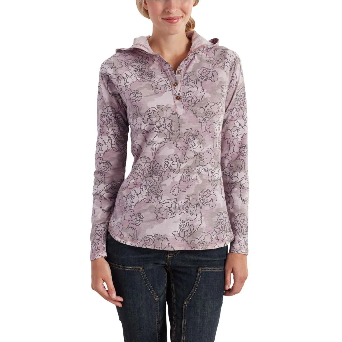 Carhartt Women's Amethyst Coleharbor Printed Hoodie