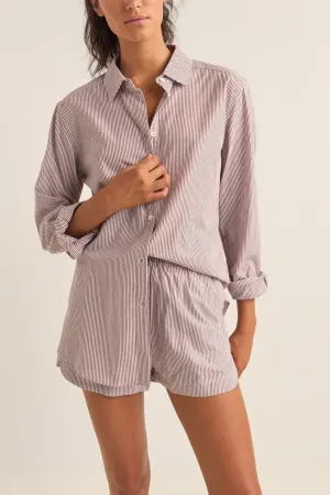 Chocolate Zephyr Stripe Shirt