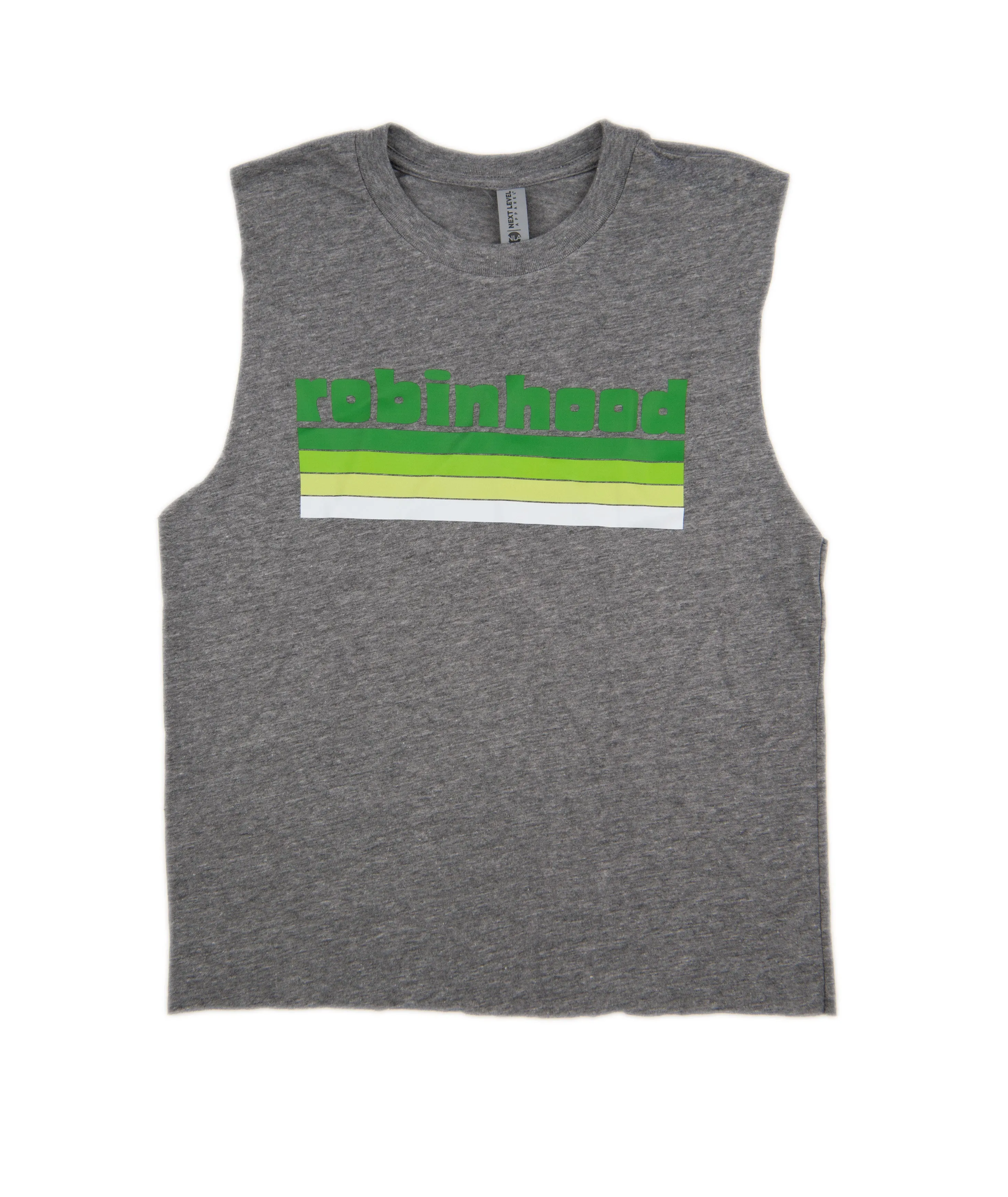 Chunky Lines Heather Grey Camp Tank