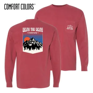 Comfort Colors Long Sleeve Retro Alpine Tee