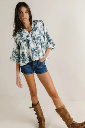 Ella Floral Babydoll Blouse - FINAL SALE