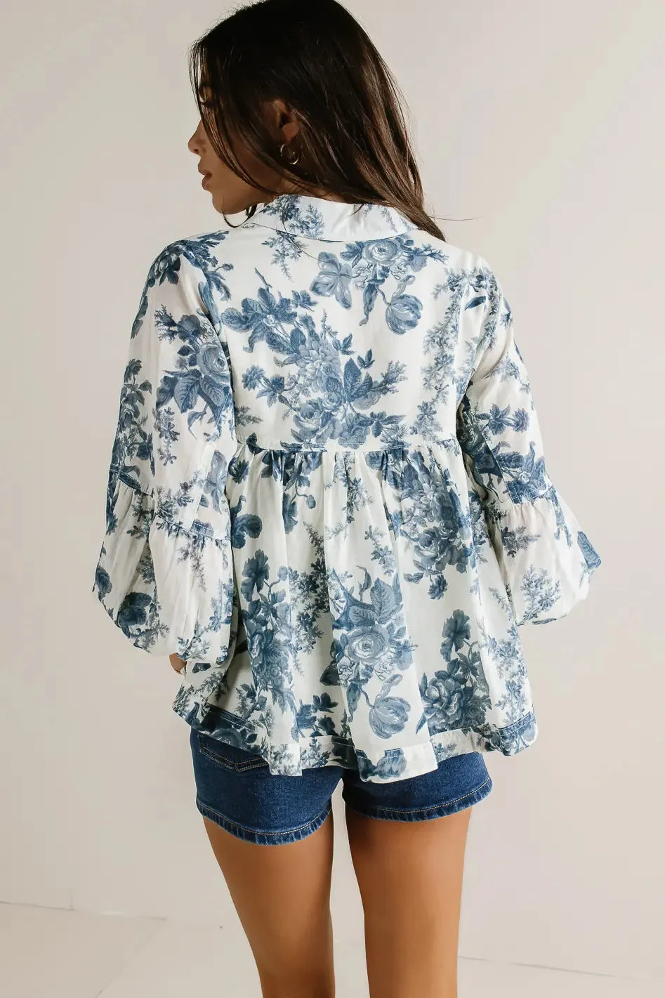 Ella Floral Babydoll Blouse - FINAL SALE