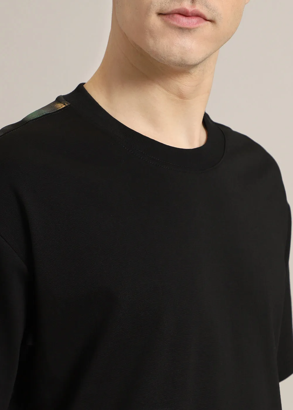 Fontastic Black Oversized T-shirt