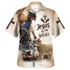 God Lamb Crown Of Thorn Jesus Is My Savior Hawaiian Shirts For Men And Women - Christian Hawaiian Shirt - Hawaiian Summer Shirts