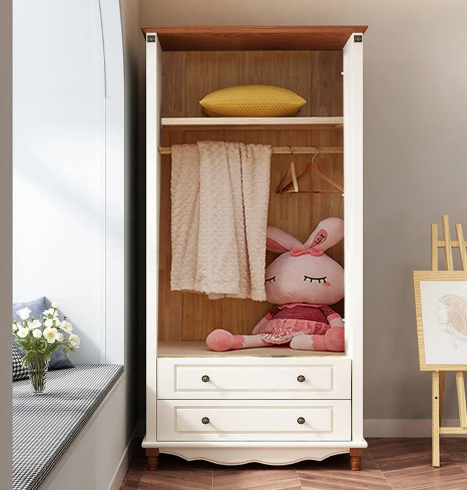 HB Rooms Crown Wardrobe (T8006) - 2 or 3 doors options