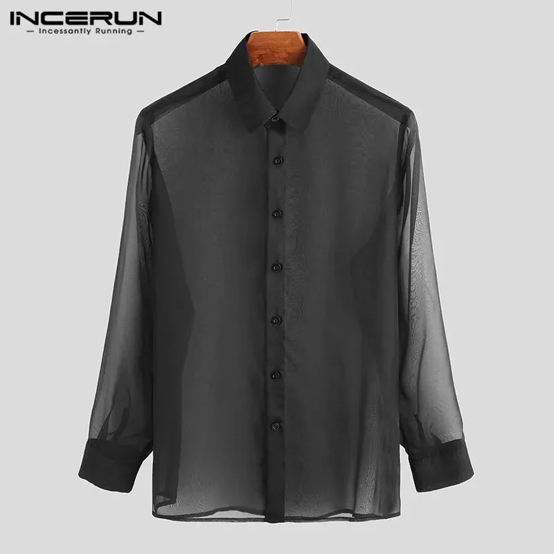 INCERUN Mesh Shirt