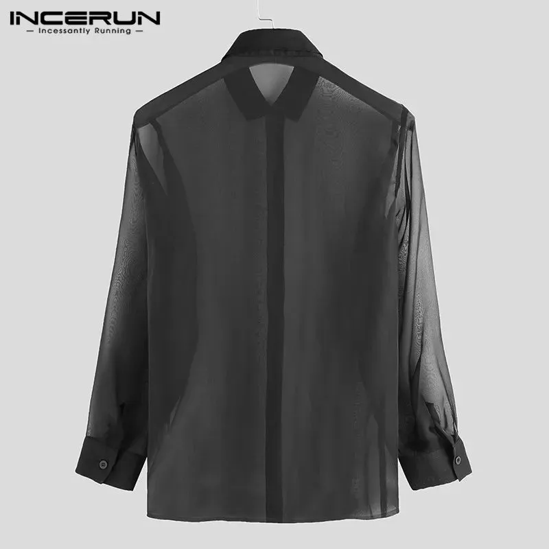 INCERUN Mesh Shirt