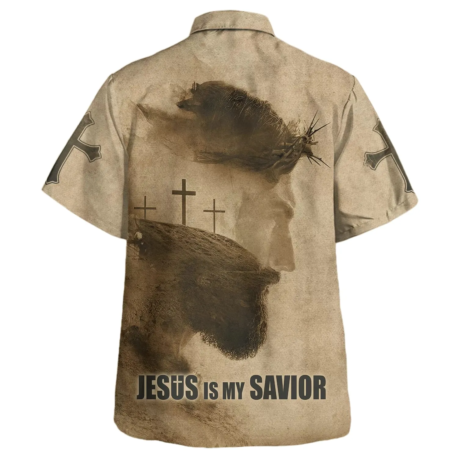 Jesus Is My Savior Cross Hawaiian Shirts For Men & Women - Christian Hawaiian Shirt - Hawaiian Summer Shirts