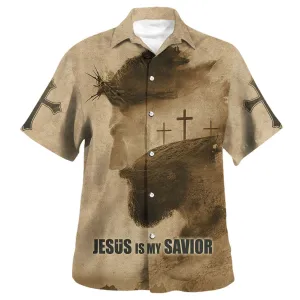 Jesus Is My Savior Cross Hawaiian Shirts For Men & Women - Christian Hawaiian Shirt - Hawaiian Summer Shirts