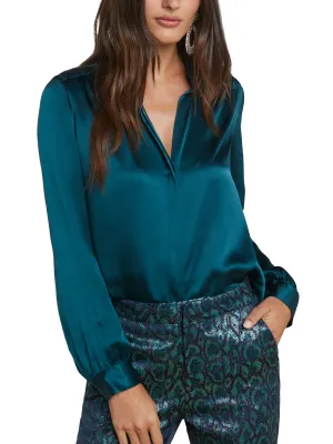 L'AGENCE Bianca Silk Blouse