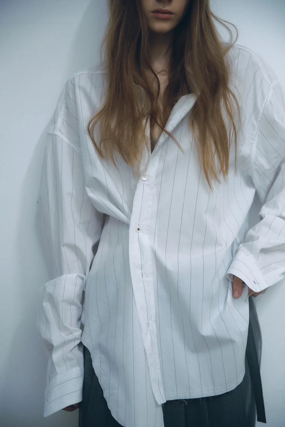 Loose fit stripe shirts