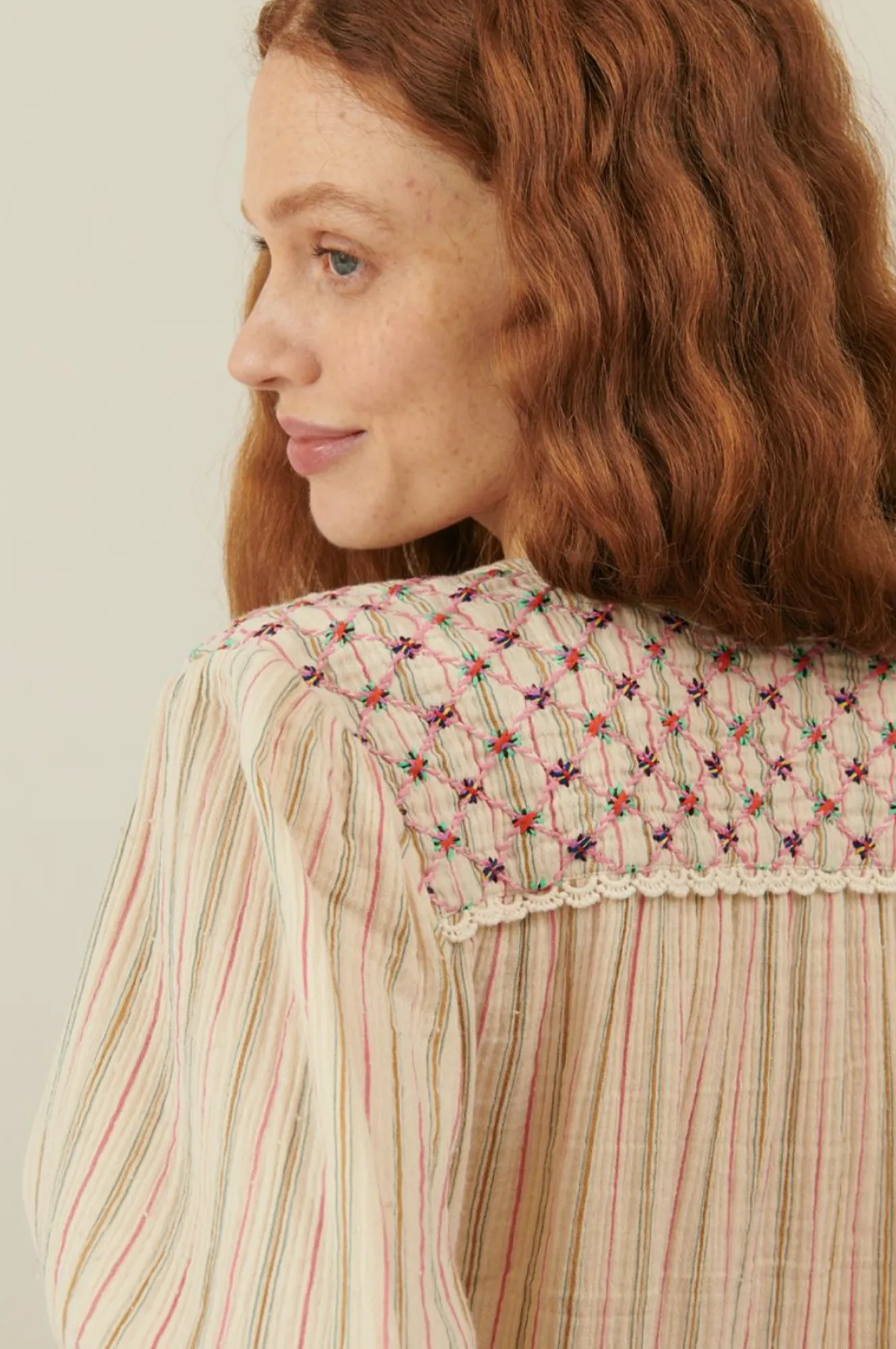 Louise Misha Jeanne Multicolour Stripe Blouse