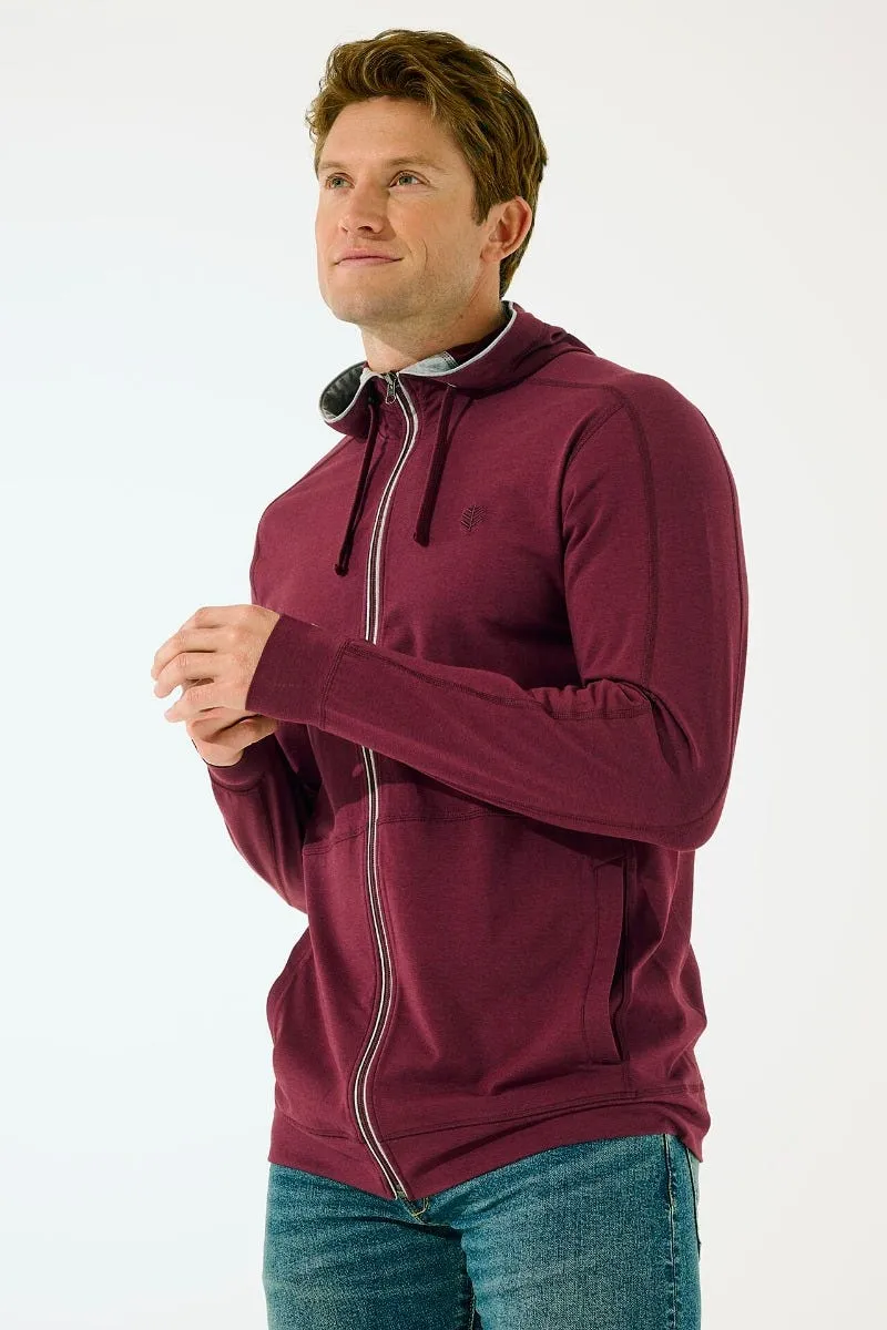 Men's LumaLeo Zip-Up Hoodie  |  Colmar Burgundy