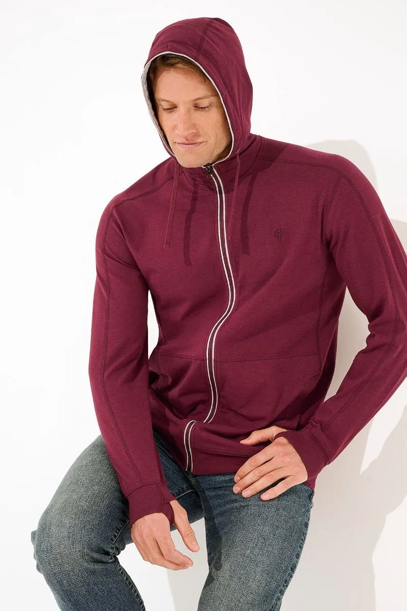 Men's LumaLeo Zip-Up Hoodie  |  Colmar Burgundy