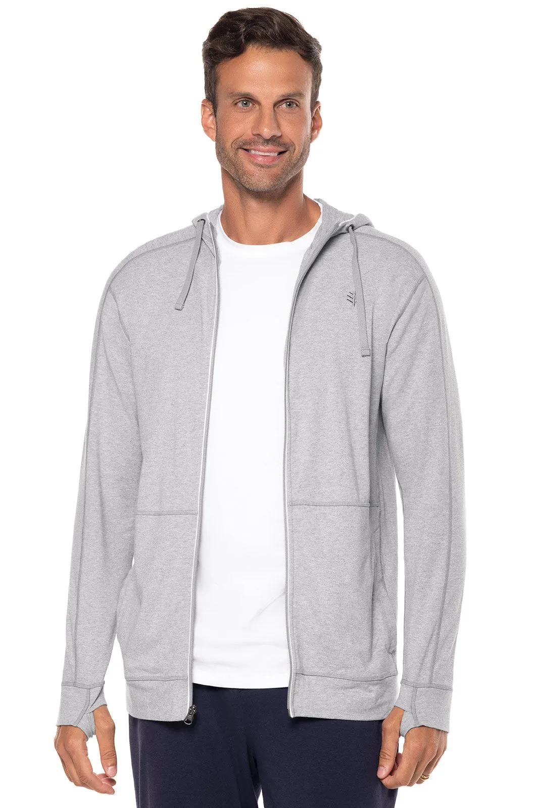 Men's LumaLeo Zip-Up Hoodie | Grey Heather