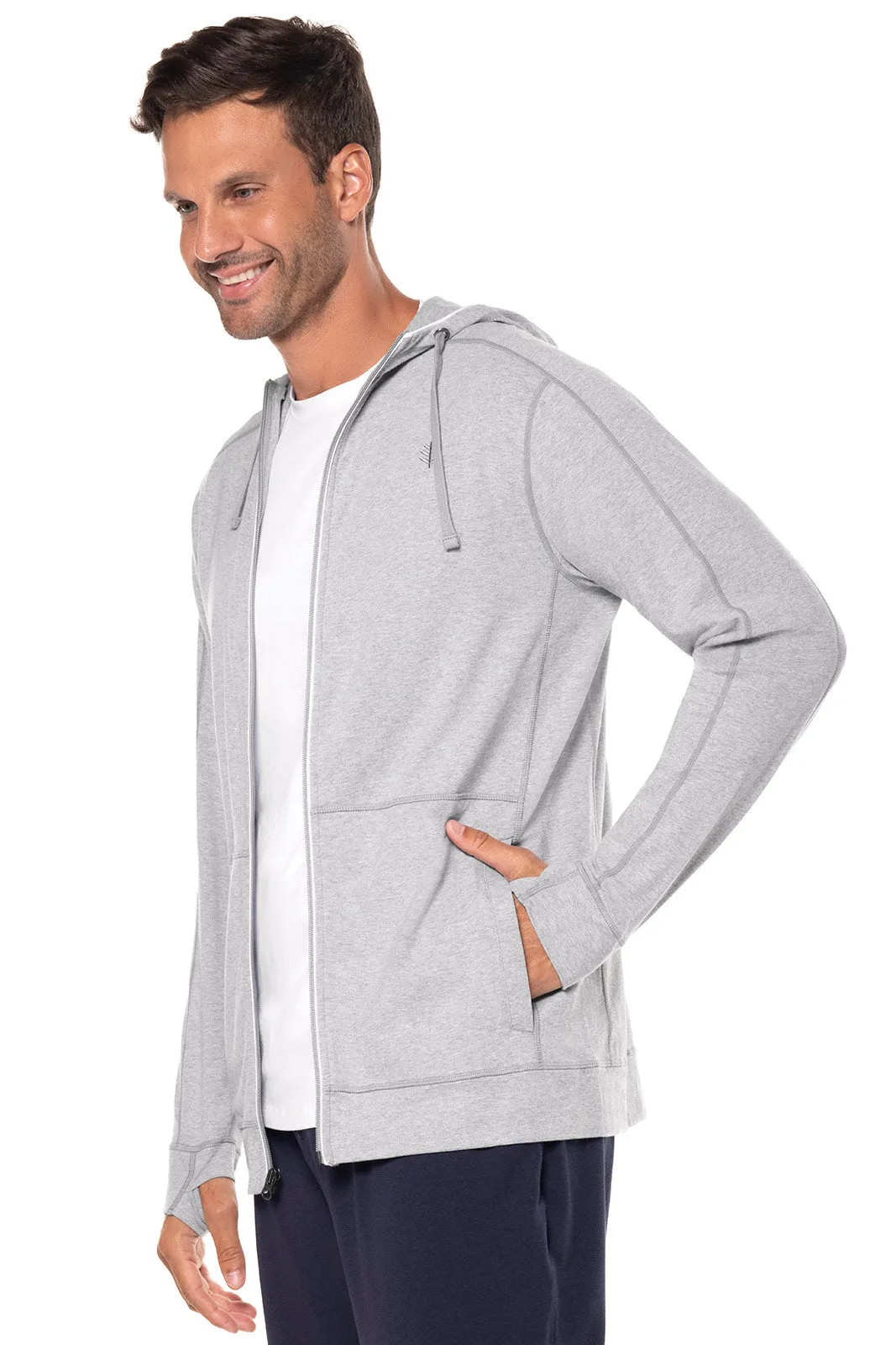 Men's LumaLeo Zip-Up Hoodie | Grey Heather