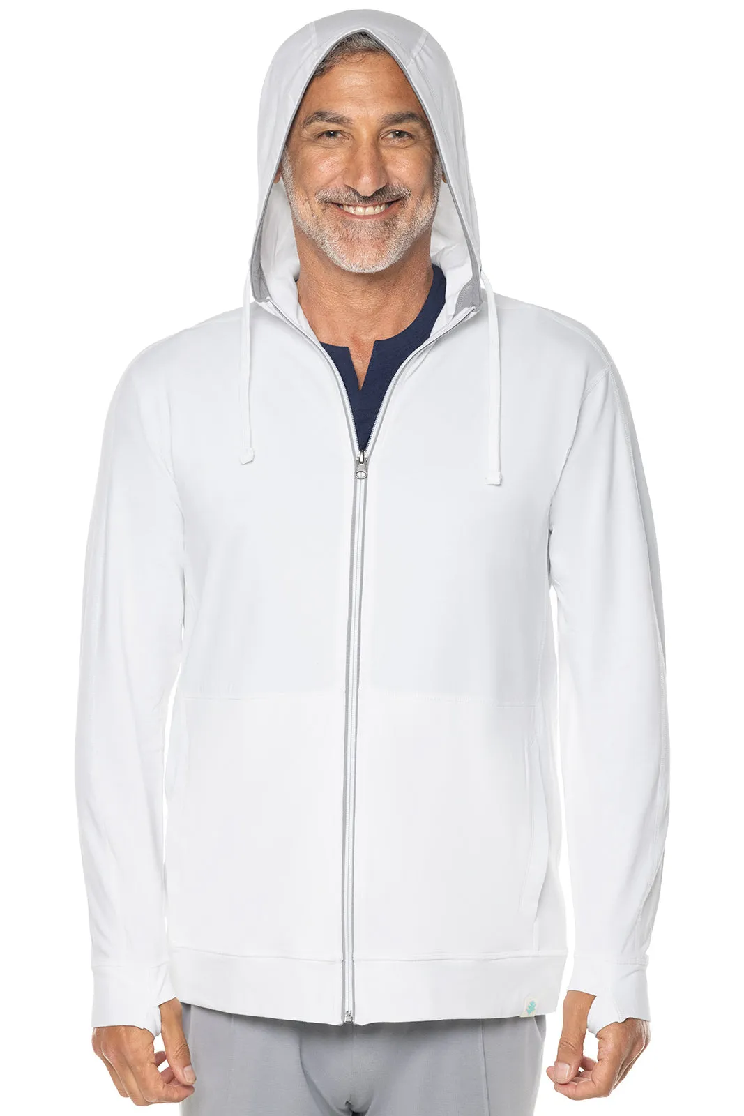 Men's LumaLeo Zip-Up Hoodie | White