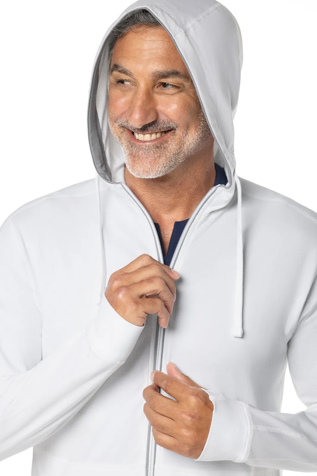 Men's LumaLeo Zip-Up Hoodie | White