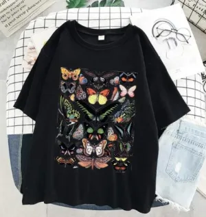 Mickey pattern round neck t-shirt cartoon short sleeve loose top