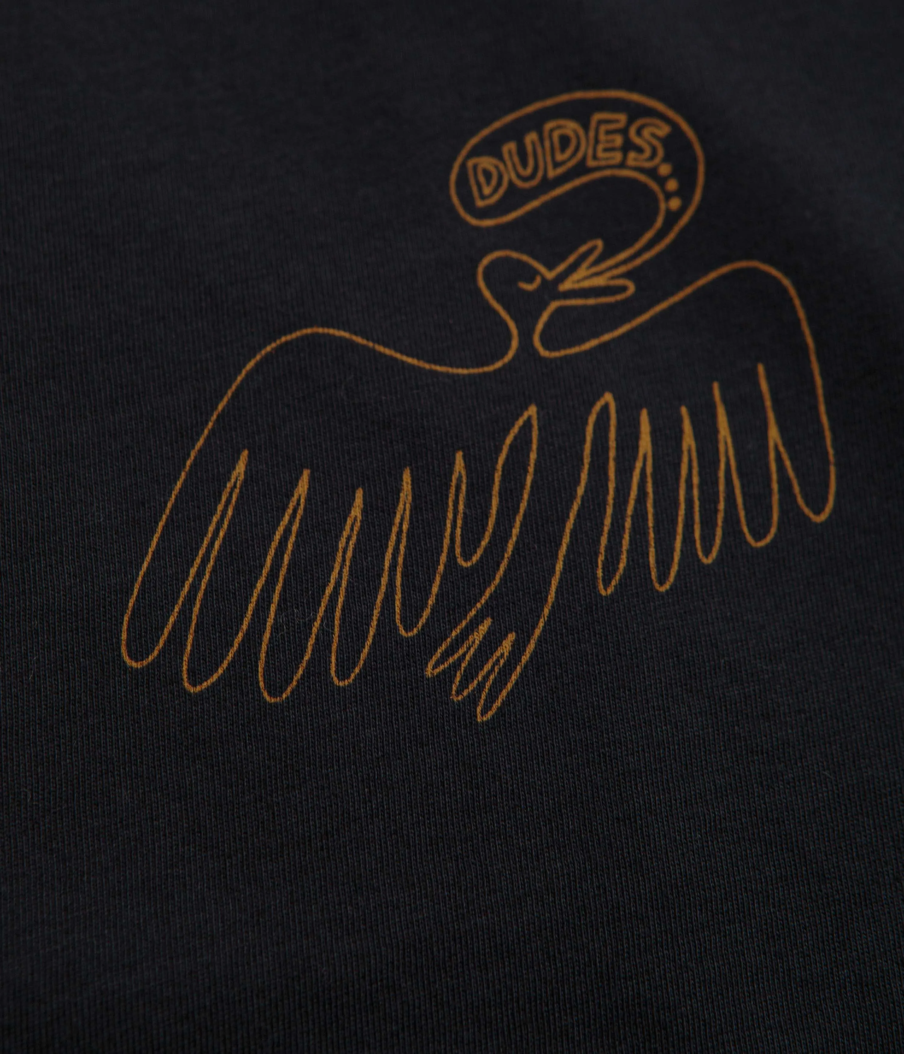 Mollusk Kids Dude Yes T-Shirt - Black Indigo