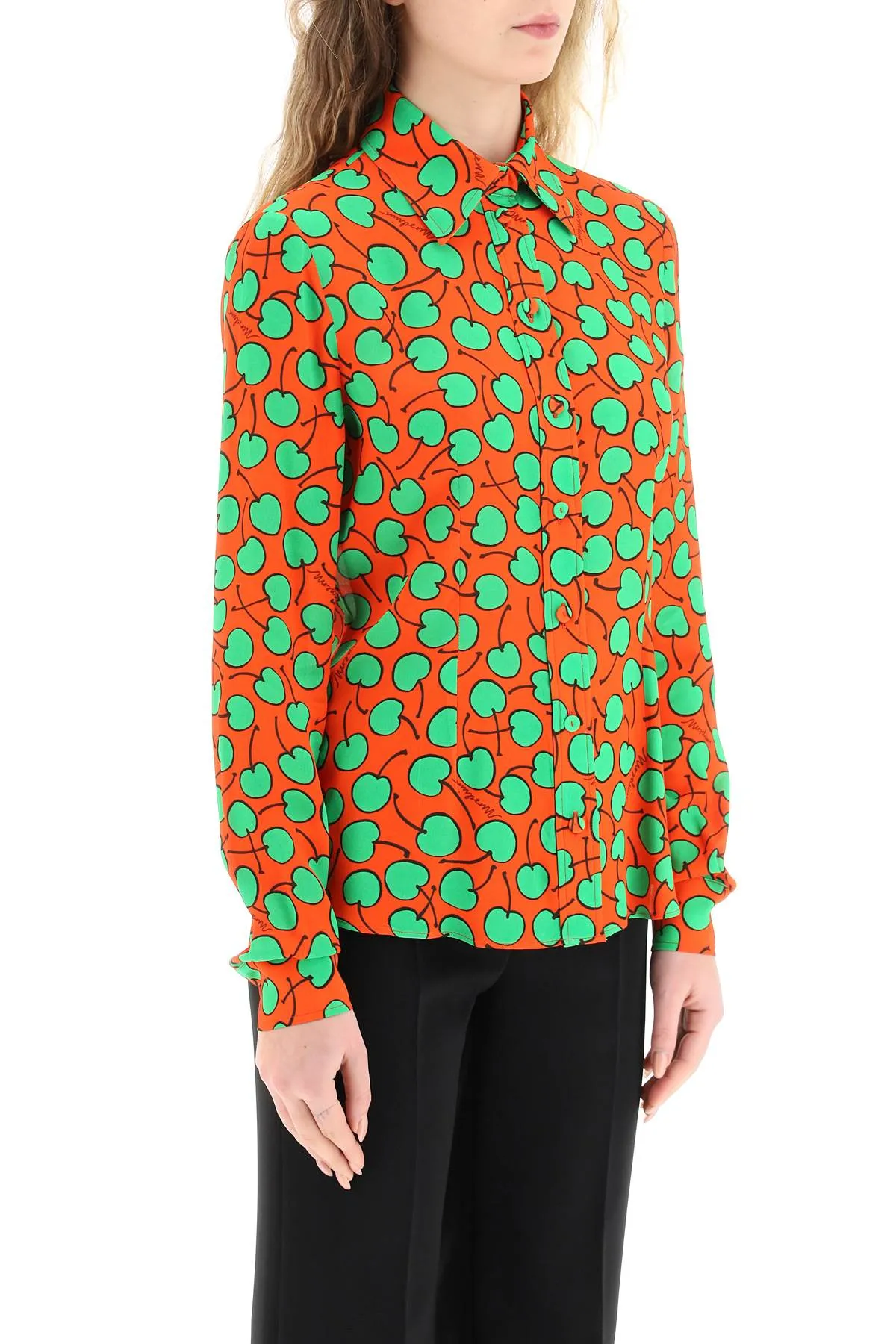 Moschino cherry-print shirt