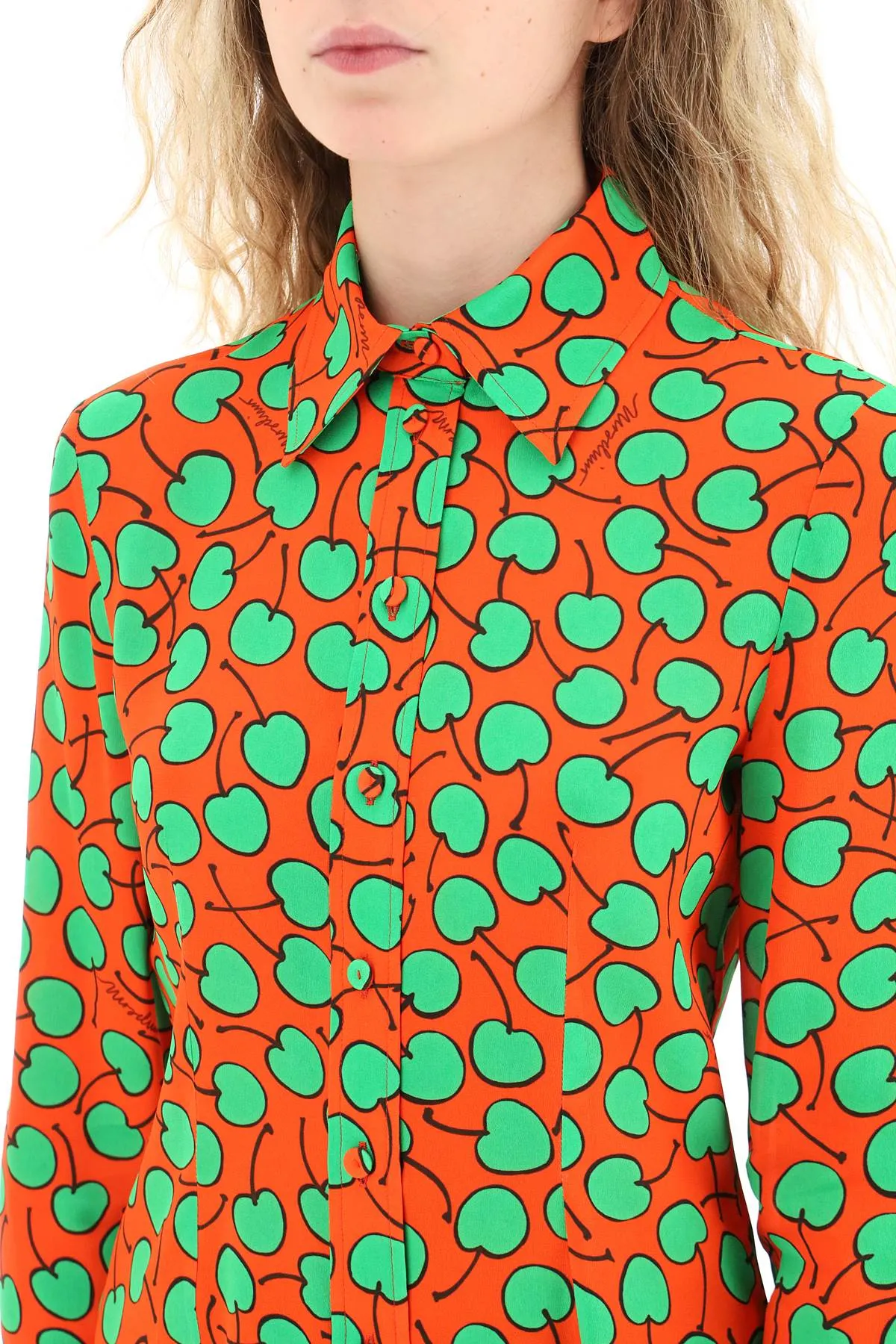 Moschino cherry-print shirt