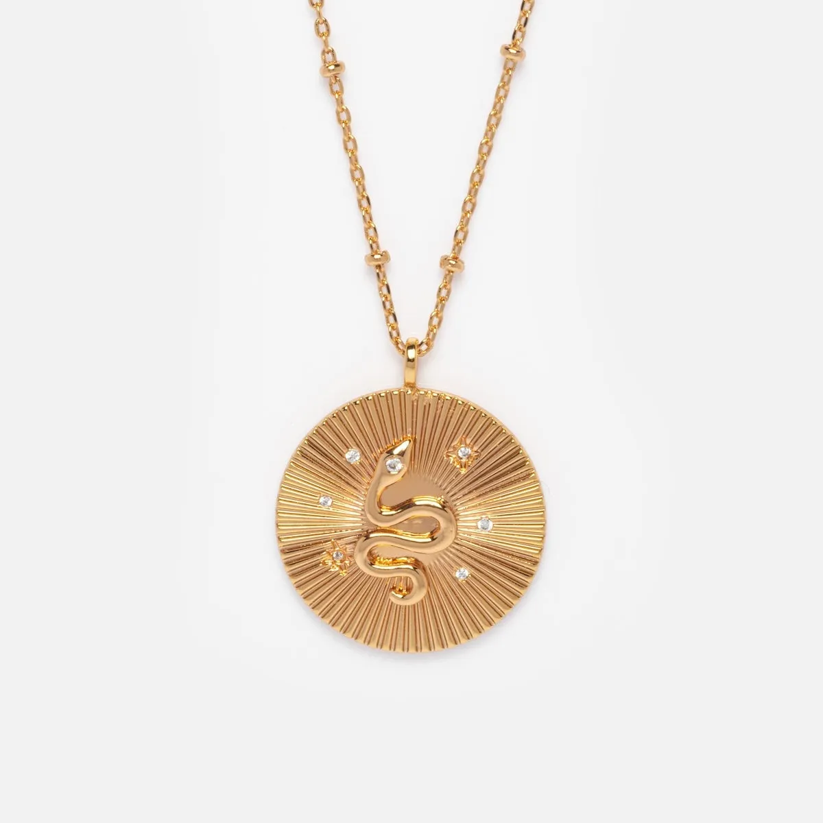 Mystic Serpent Coin Necklace