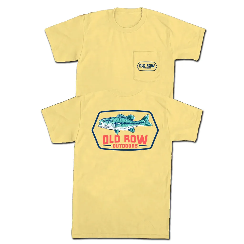 Old Row Outdoors Bass Badge Pocket Tee