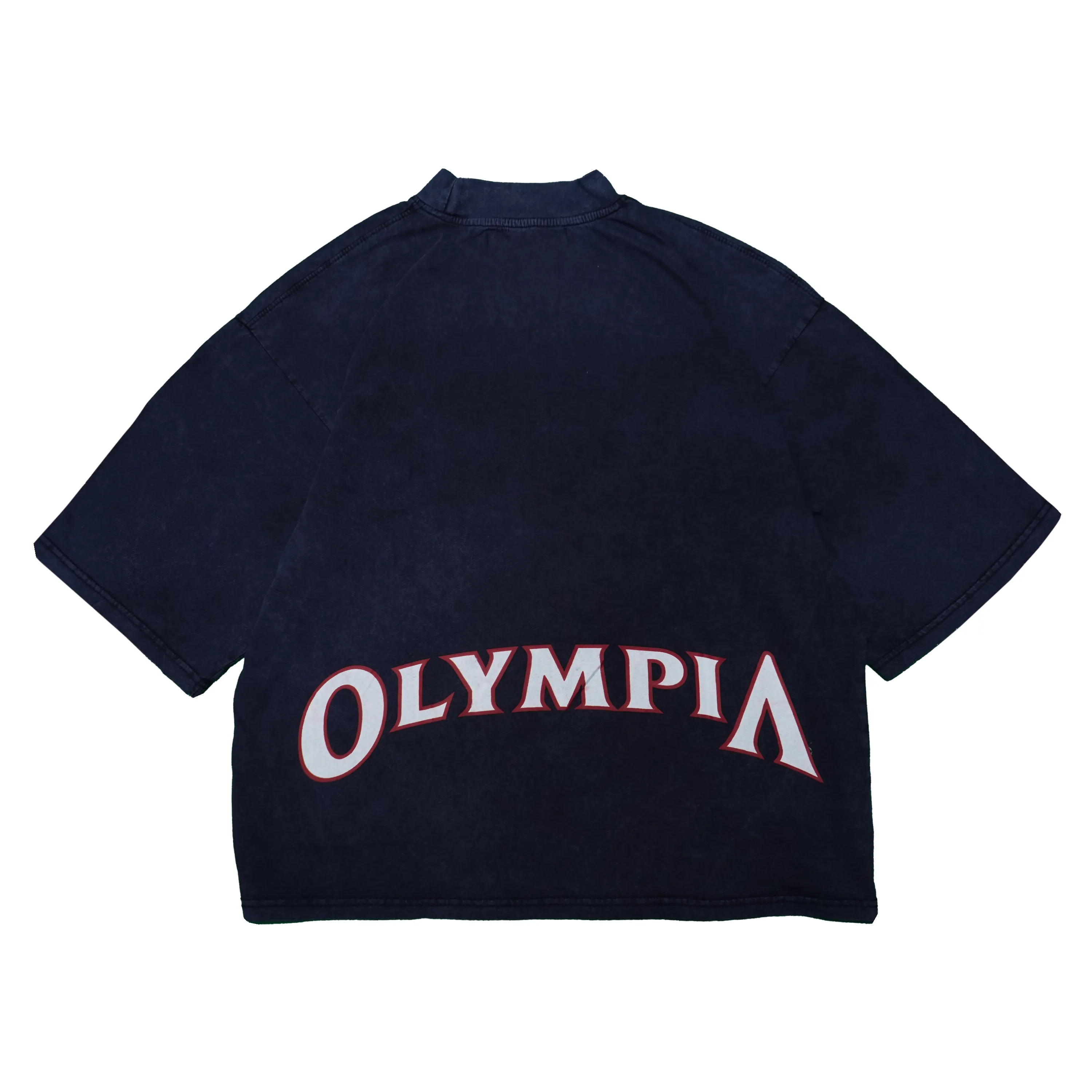 Olympia Lower Back Print OSFA (S-XL)Premium Navy T-Shirt