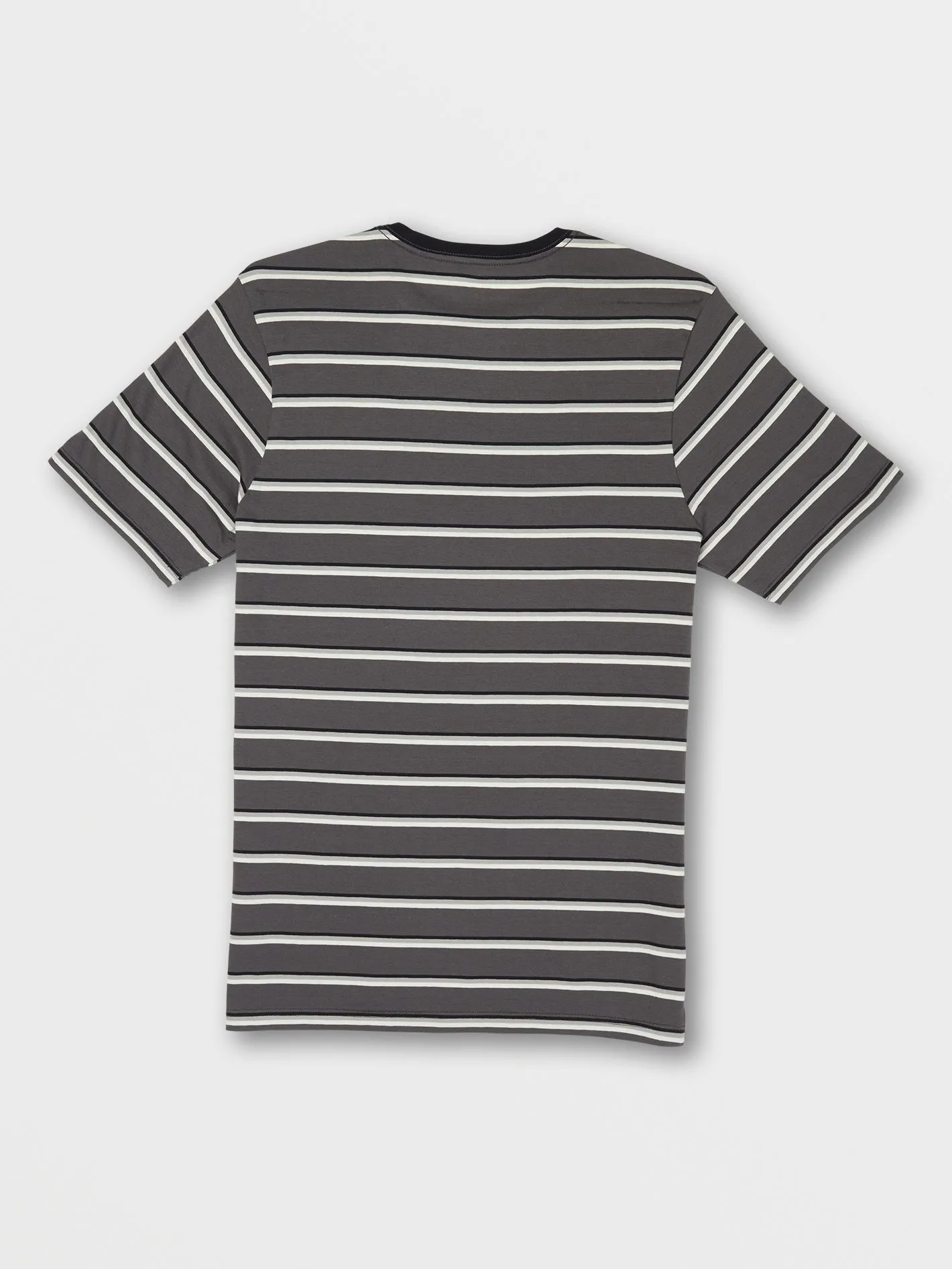 Parables Stripes Crew Tee - Black White