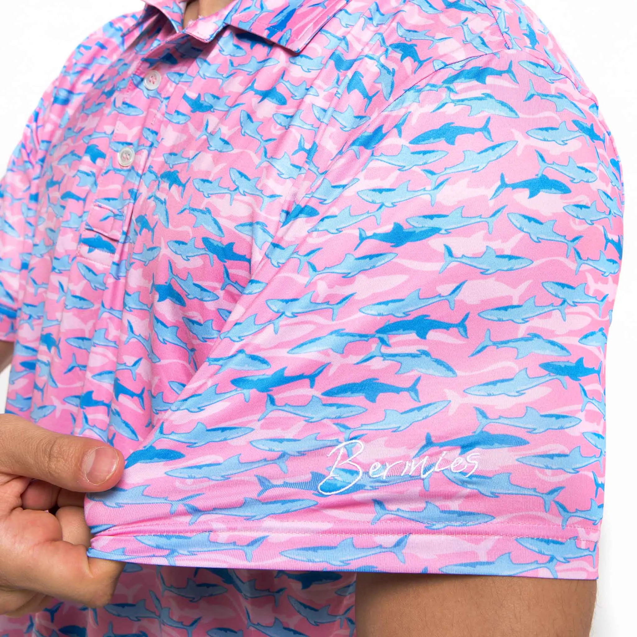 Pink Shark - Golf Polo