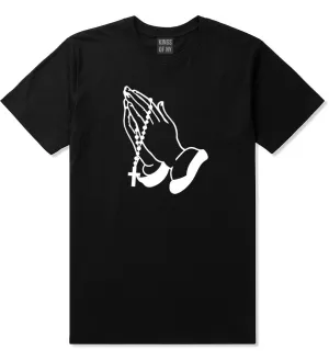 Prayer Hands Praying Rosary T-Shirt