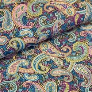 Printed Cotton Lawn - Chelsea Garden, Bohemian Flaire Paisley