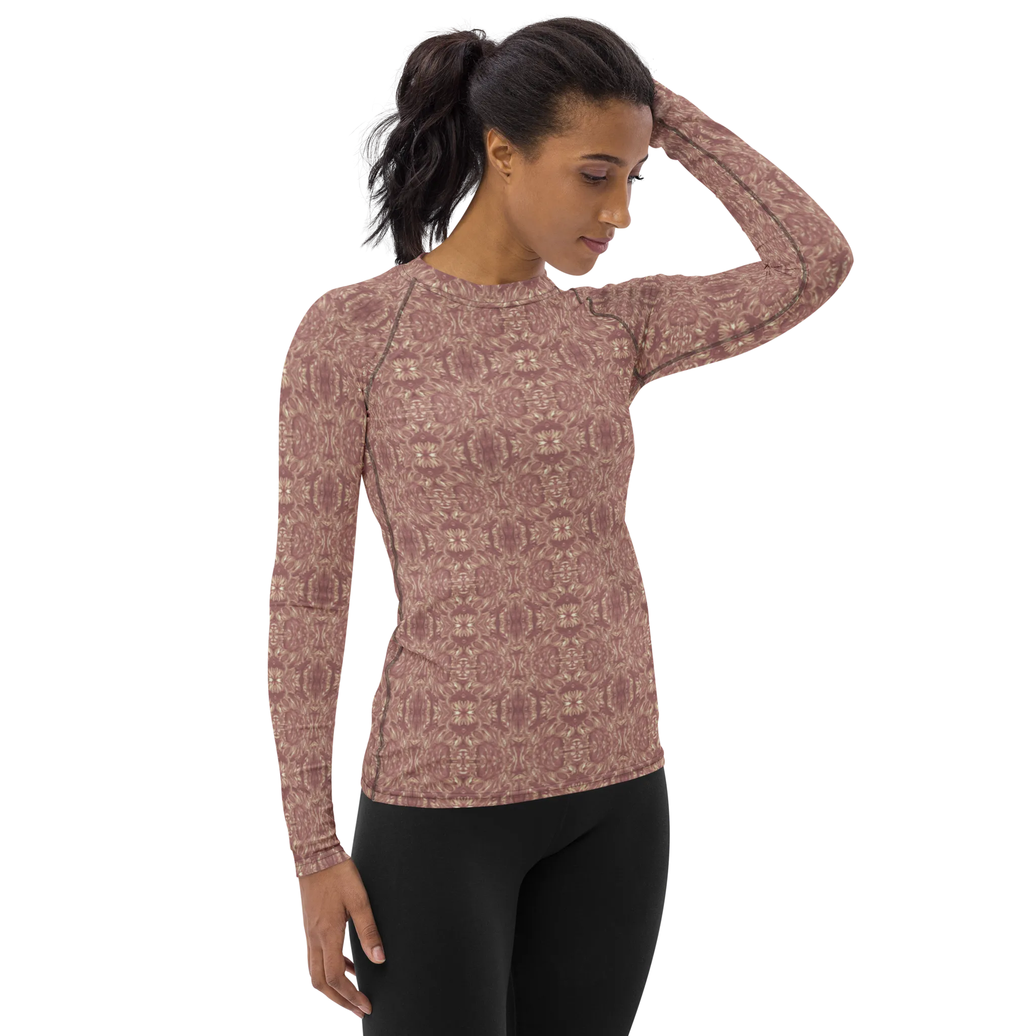 Recursia Bohemian Dream Women's Rash Guard In Pink