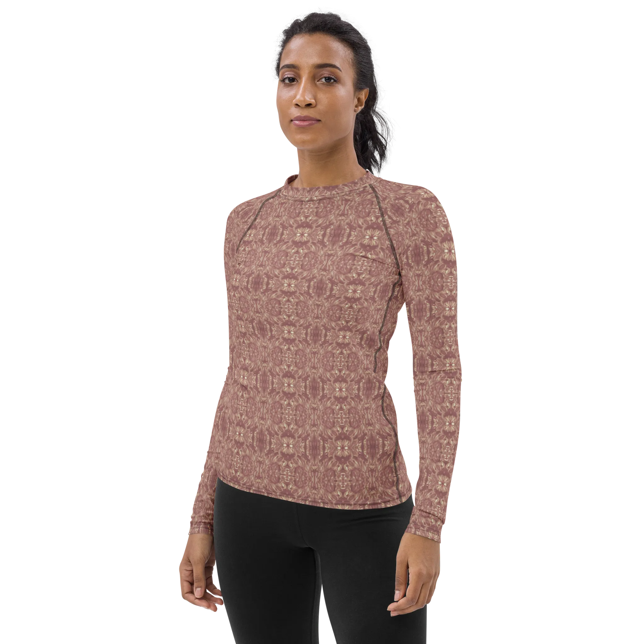 Recursia Bohemian Dream Women's Rash Guard In Pink