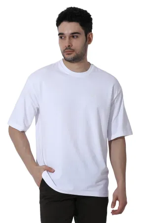 Regular Fit Cotton Stretch Solid Crew T-Shirts