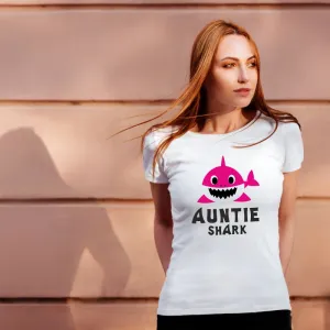 Shark Theme Birthday T-Shirts - Aunty Shark